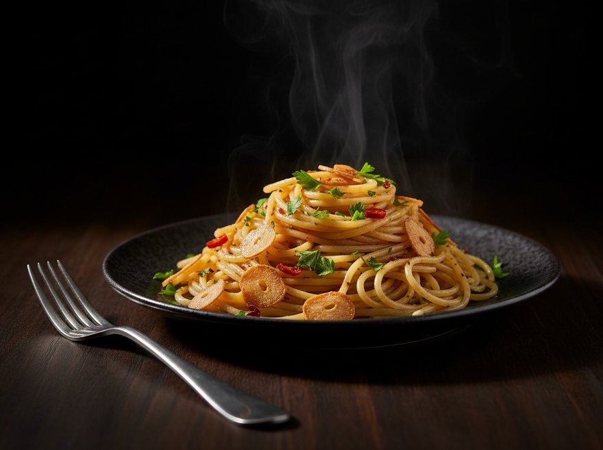 Fresh creamy pasta