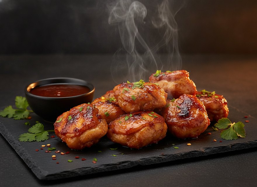 Glazed chicken starter